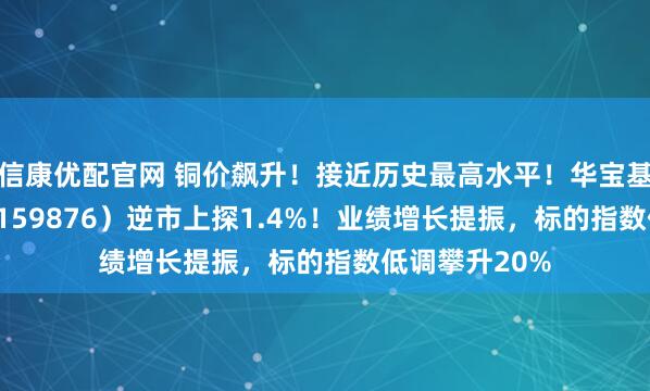 信康优配官网 铜价飙升！接近历史最高水平！华宝基金有色ETF（159876）逆市上探1.4%！业绩增长提振，标的指数低调攀升20%